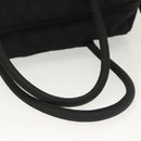 PRADA Hand Bag Nylon Black Silver Auth 137647-7