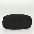 PRADA Hand Bag Nylon Black Silver Auth 137647-5