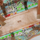 PRADA Tote Bag Vinyl Leather Clear Multicolor Silver BR2515 Auth 137653-10
