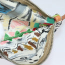 PRADA Tote Bag Vinyl Leather Clear Multicolor Silver BR2515 Auth 137653-25
