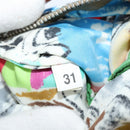 PRADA Tote Bag Vinyl Leather Clear Multicolor Silver BR2515 Auth 137653-11