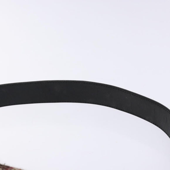 BURBERRY Nova Check Shoulder Bag Wool Beige Auth 137662