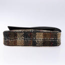 BURBERRY Nova Check Shoulder Bag Wool Beige Auth 137662-5