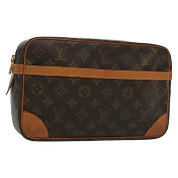 LOUIS VUITTON Monogram Compiegne 28 Clutch Bag M51845 LV Auth 137664