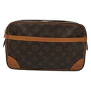 LOUIS VUITTON Monogram Compiegne 28 Clutch Bag M51845 LV Auth 137664-13