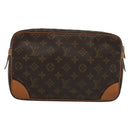 LOUIS VUITTON Monogram Compiegne 28 Clutch Bag M51845 LV Auth 137664-2