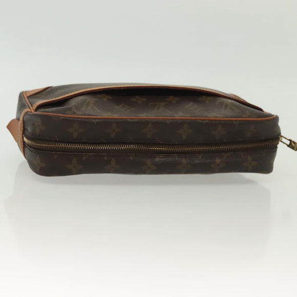 LOUIS VUITTON Monogram Compiegne 28 Clutch Bag M51845 LV Auth 137664