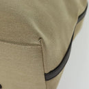 GUCCI Canvas Leather Tote Bag Outlet Beige Gold 257271 Auth 137667-11