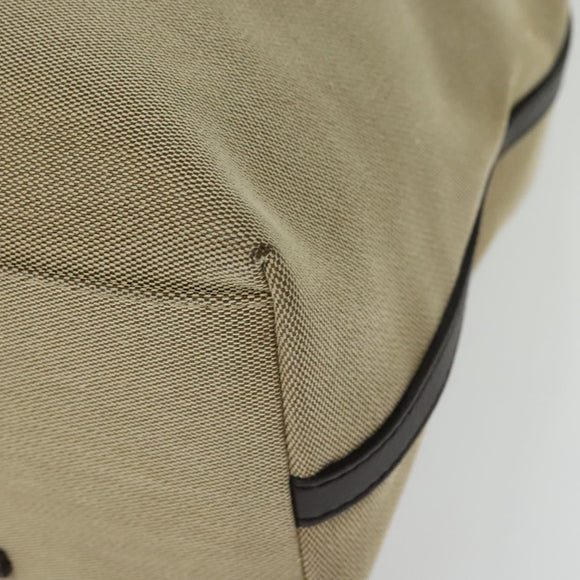 GUCCI Canvas Leather Tote Bag Outlet Beige Gold 257271 Auth 137667