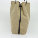 GUCCI Canvas Leather Tote Bag Outlet Beige Gold 257271 Auth 137667-5