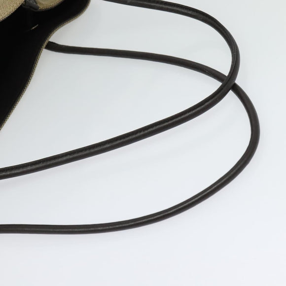 GUCCI Canvas Leather Tote Bag Outlet Beige Gold 257271 Auth 137667