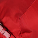 PRADA Backpack Nylon Red Silver Auth 137676-13