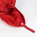 PRADA Backpack Nylon Red Silver Auth 137676-23