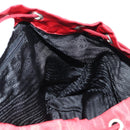 PRADA Backpack Nylon Red Silver Auth 137676-24