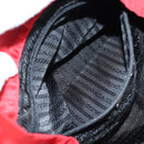 PRADA Backpack Nylon Red Silver Auth 137676-26