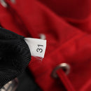 PRADA Backpack Nylon Red Silver Auth 137676-12