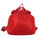 PRADA Backpack Nylon Red Silver Auth 137676-3