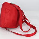 PRADA Backpack Nylon Red Silver Auth 137676-8