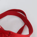 PRADA Backpack Nylon Red Silver Auth 137676-9