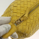 BOTTEGA VENETA INTRECCIATO Hand Bag Leather Yellow Gold Auth 137677-17
