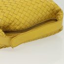 BOTTEGA VENETA INTRECCIATO Hand Bag Leather Yellow Gold Auth 137677-7