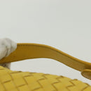 BOTTEGA VENETA INTRECCIATO Hand Bag Leather Yellow Gold Auth 137677-8