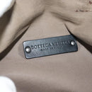 BOTTEGA VENETA INTRECCIATO Waist Bag Leather Black Silver Auth 137678-18