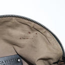 BOTTEGA VENETA INTRECCIATO Waist Bag Leather Black Silver Auth 137678-10