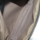 BOTTEGA VENETA INTRECCIATO Waist Bag Leather Black Silver Auth 137678-11