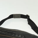 BOTTEGA VENETA INTRECCIATO Waist Bag Leather Black Silver Auth 137678-8