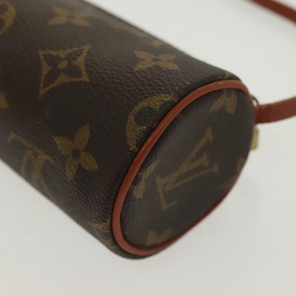 LOUIS VUITTON Monogram Papillon Pouch LV Auth 137690