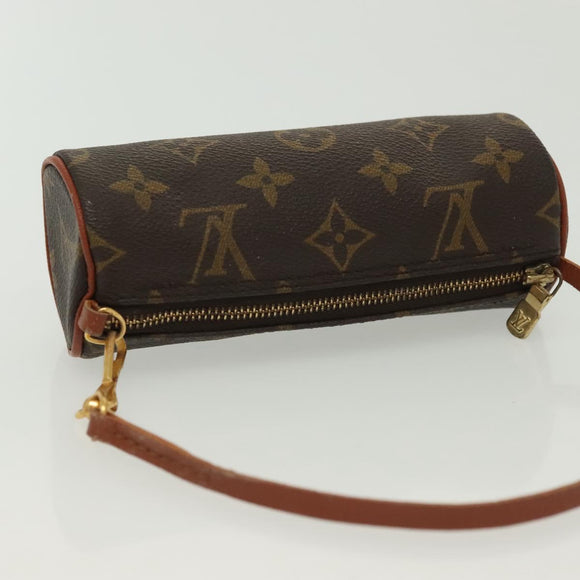 LOUIS VUITTON Monogram Papillon Pouch LV Auth 137690