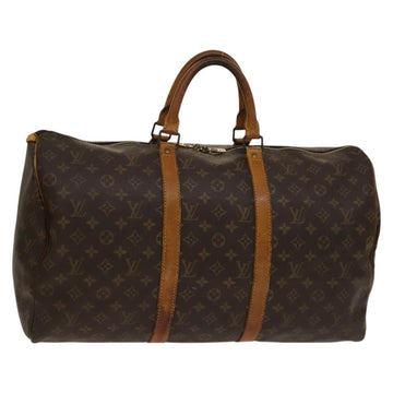 LOUIS VUITTON Monogram Keepall 50 Boston Bag M41426 LV Auth 137697
