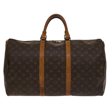 LOUIS VUITTON Monogram Keepall 50 Boston Bag M41426 LV Auth 137697 - 0