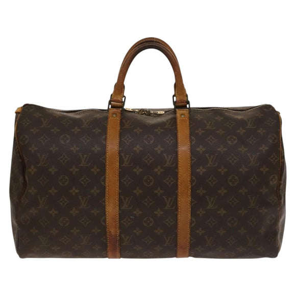 LOUIS VUITTON Monogram Keepall 50 Boston Bag M41426 LV Auth 137697