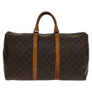 LOUIS VUITTON Monogram Keepall 50 Boston Bag M41426 LV Auth 137697-3