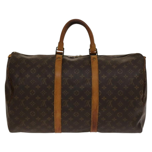 LOUIS VUITTON Monogram Keepall 50 Boston Bag M41426 LV Auth 137697
