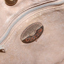 GUCCI GG Plus Supreme Shoulder Bag PVC Beige Gold Auth 137701-10