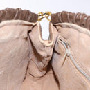 GUCCI GG Plus Supreme Shoulder Bag PVC Beige Gold Auth 137701-19