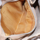 GUCCI GG Plus Supreme Shoulder Bag PVC Beige Gold Auth 137701-12