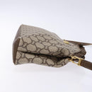 GUCCI GG Plus Supreme Shoulder Bag PVC Beige Gold Auth 137701-3