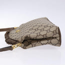 GUCCI GG Plus Supreme Shoulder Bag PVC Beige Gold Auth 137701-4