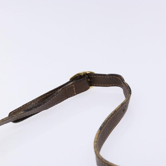 GUCCI GG Plus Supreme Shoulder Bag PVC Beige Gold Auth 137701