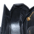 GUCCI Bamboo Hand Bag Leather Black Gold 001 1781 1577 0 Auth 137706A-21