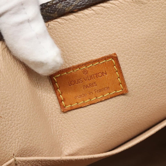 LOUIS VUITTON Monogram Sac Plat Hand Bag M51140 LV Auth 137711