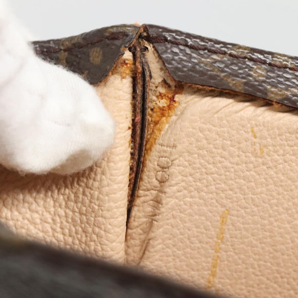 LOUIS VUITTON Monogram Sac Plat Hand Bag M51140 LV Auth 137711