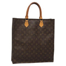 LOUIS VUITTON Monogram Sac Plat Hand Bag M51140 LV Auth 137711-1