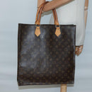 LOUIS VUITTON Monogram Sac Plat Hand Bag M51140 LV Auth 137711-20