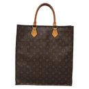 LOUIS VUITTON Monogram Sac Plat Hand Bag M51140 LV Auth 137711-13