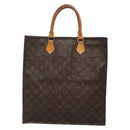 LOUIS VUITTON Monogram Sac Plat Hand Bag M51140 LV Auth 137711-2
